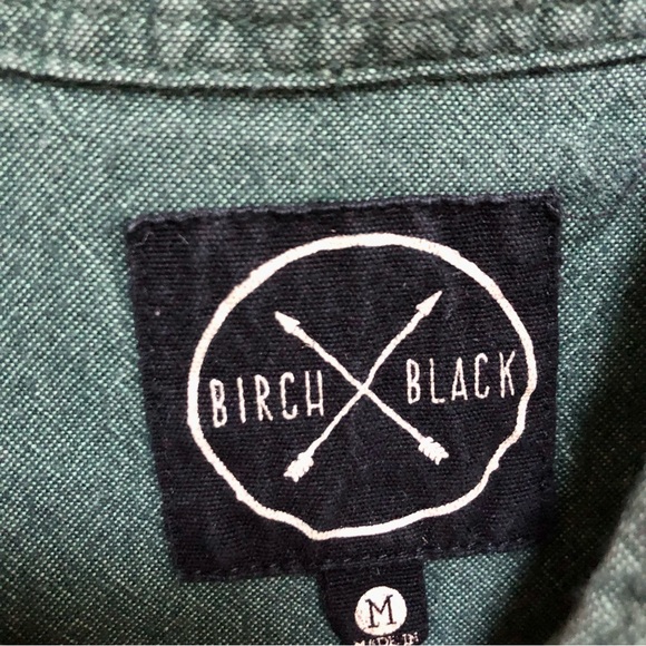 Birch Black Forest Green Button Down - Picture 4 of 6